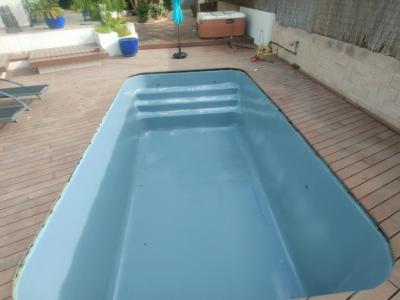 1 x revestimiento de piscina en gris