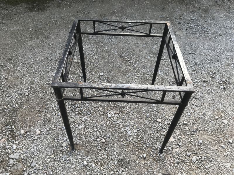 2 iron tables antique