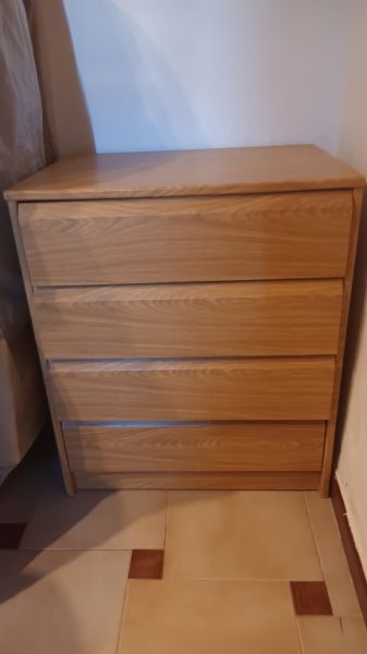 2 light brown chests of drawers for sale