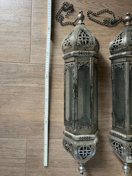 2 lámparas colgantes orientales