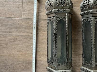 2 lámparas colgantes orientales