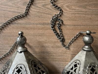 2 lámparas colgantes orientales