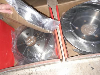 2 Pakete á 2x Bremsscheiben für die Hinterachse, MAPCO 25990 für JEEP Wrangler und Cherokee