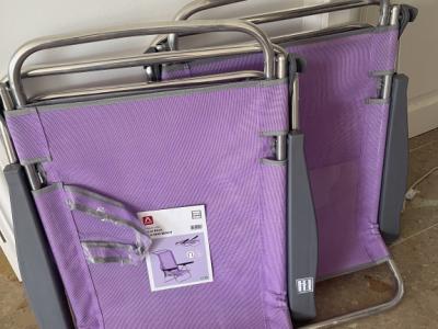 2 sillas/camastros de playa, ¡nuevos!