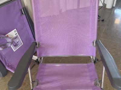 2 sillas/camastros de playa, ¡nuevos!