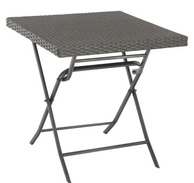 2 Stück Balkontisch Gartentisch klappbar 70 x 70 cm