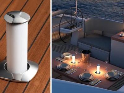 2 x Osculati Lámpara de Mesa LED Retráctil Aurora OSC-13.448.00