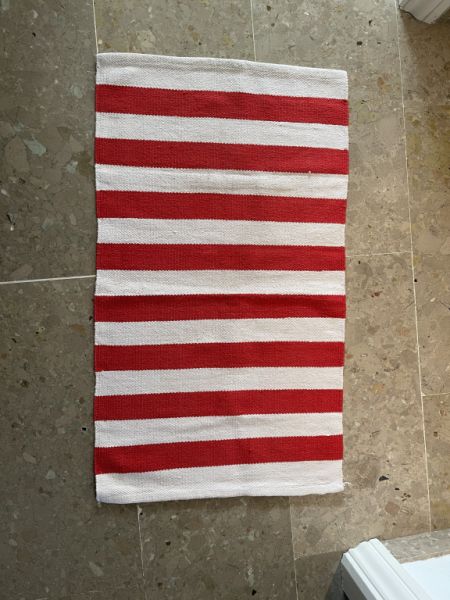 3 alfombras/esterillas de algodón