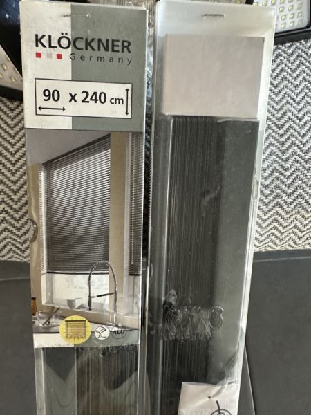 4 estores enrollables de aluminio antracita, nuevos