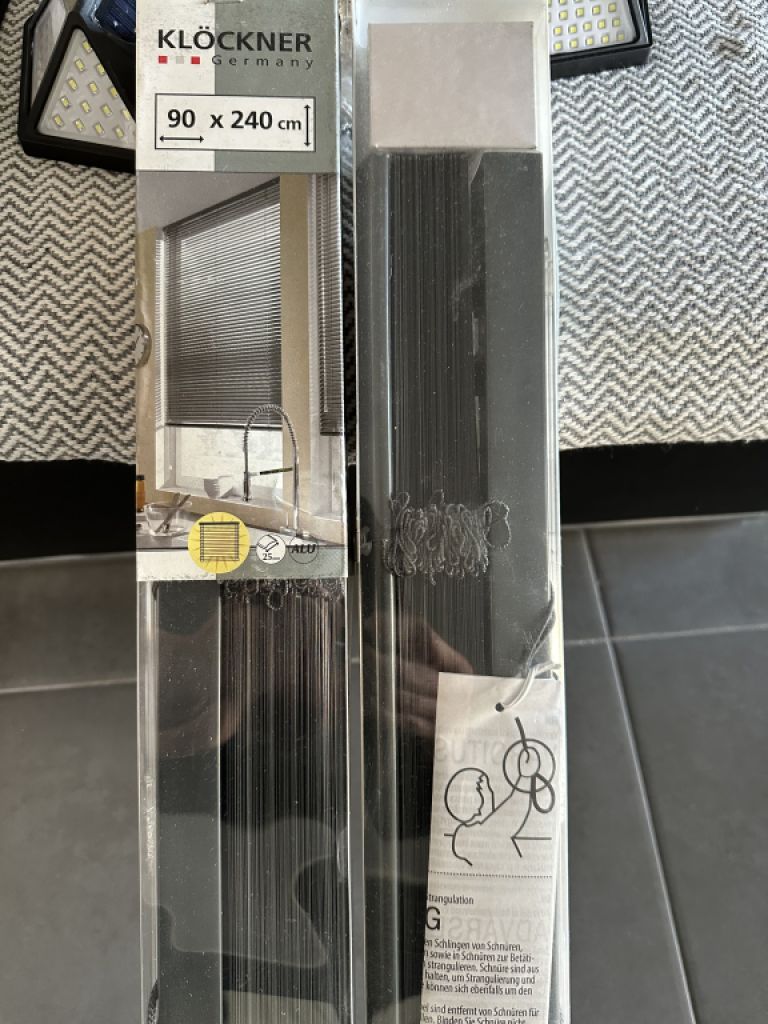 4 estores enrollables de aluminio antracita, nuevos