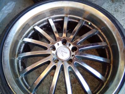 4  vercromte Aluminium Flegen Crossfire Mansorey Kompletträder