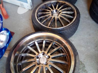 4  vercromte Aluminium Flegen Crossfire Mansorey Kompletträder