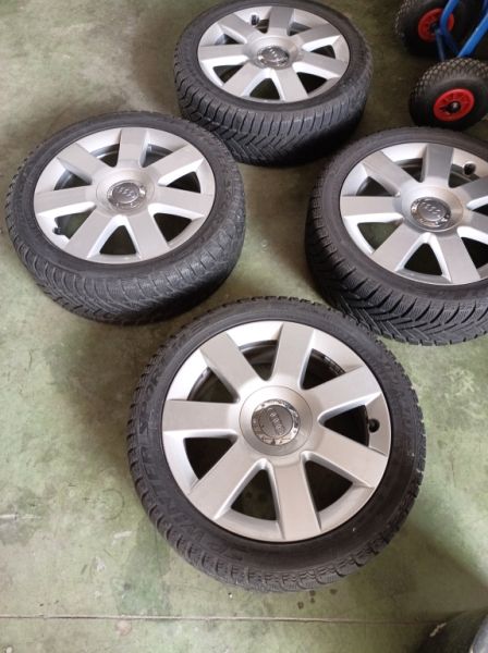 4x Audi TT Speedline 17inch llantas completas bolt circle 5x100