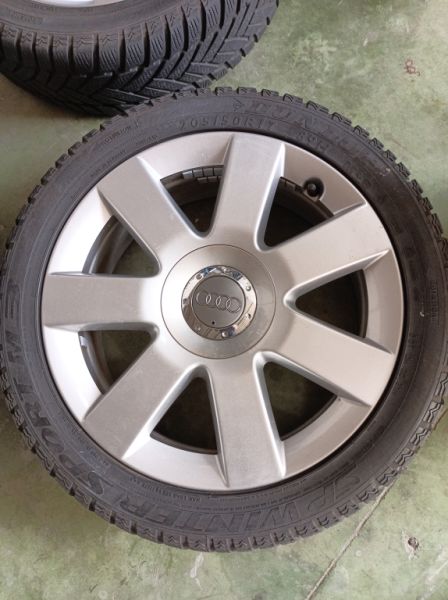 4x Audi TT Speedline 17inch llantas completas bolt circle 5x100