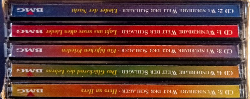 5 CDs de schlager alemán de los años 70, 80, 90