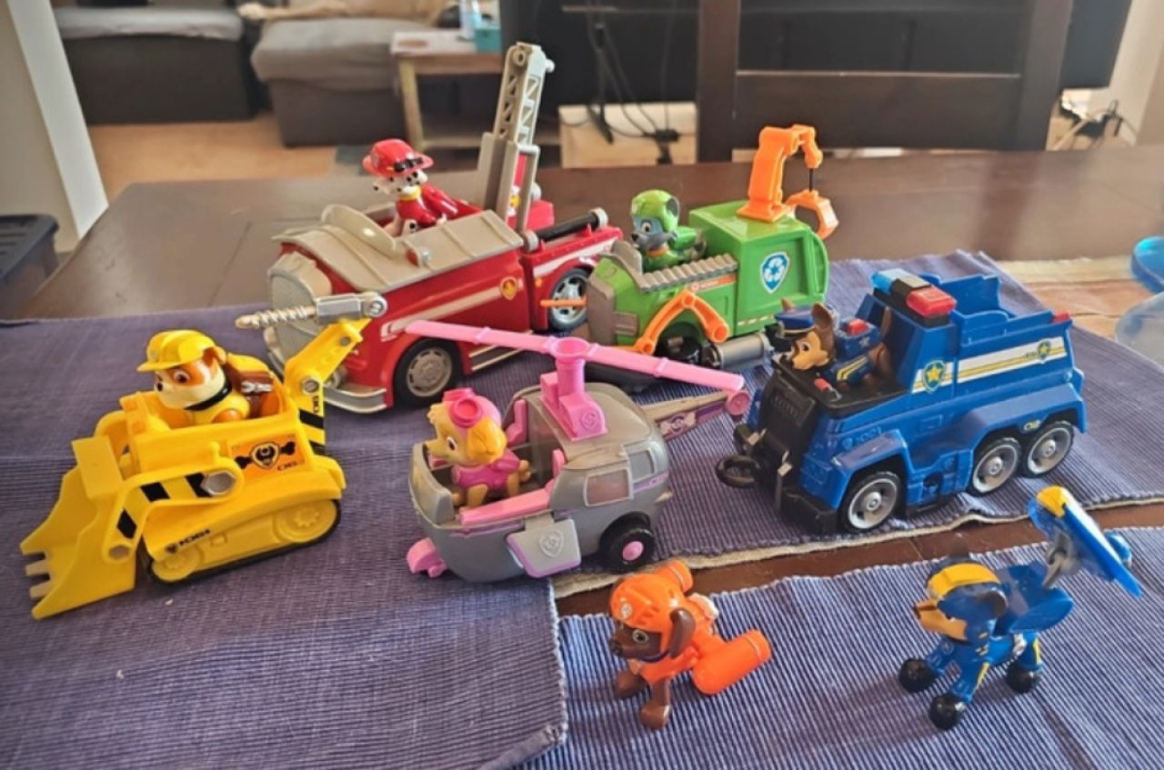 5 Paw Patrol Autos inkl. Figuren