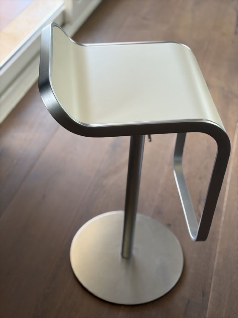 6 taburetes de bar (blanco/Alu)