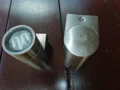 6 lámparas de acero inoxidable - montaje en techo o pared posible