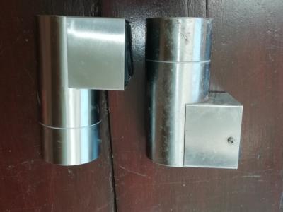 6 lámparas de acero inoxidable - montaje en techo o pared posible