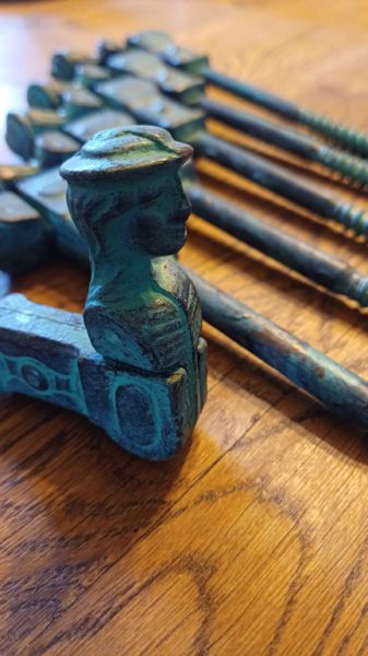 6 Klappladenrückhalter schwere Ausführung