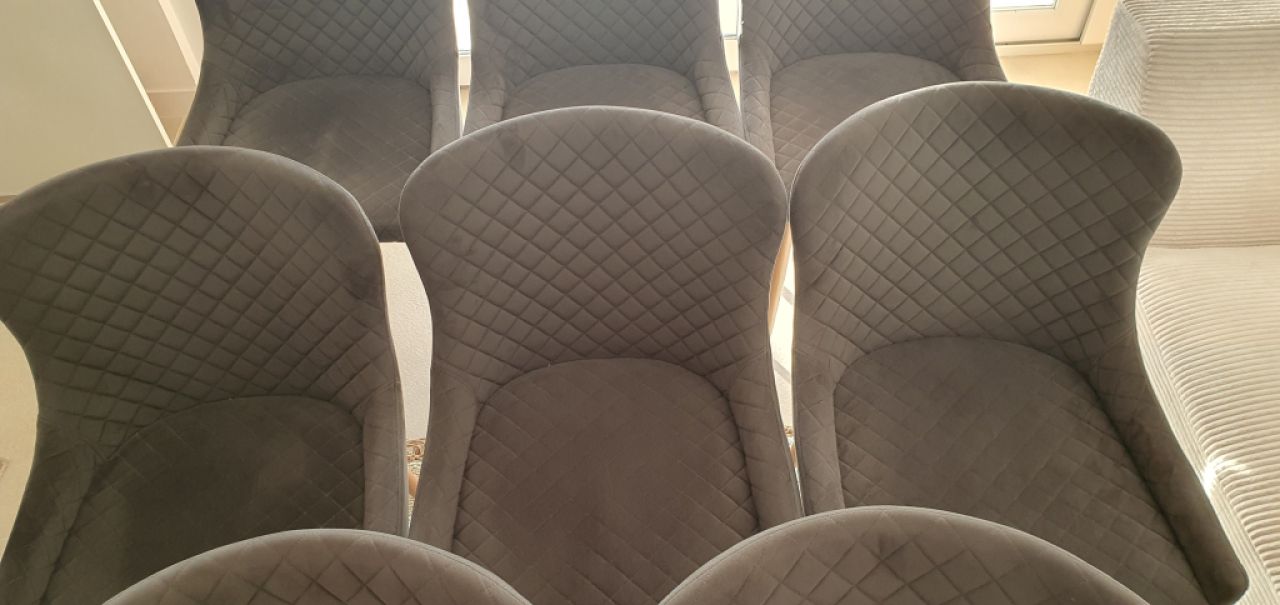 8 elegant dining chairs