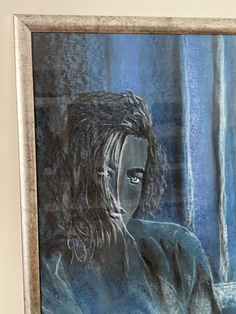 Abstract ART originally signed Simon Presley ca. 86 x 65 cm framed