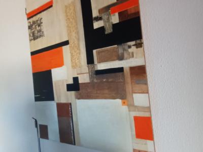 ACRYLIC PAINTING - Brown - Orange