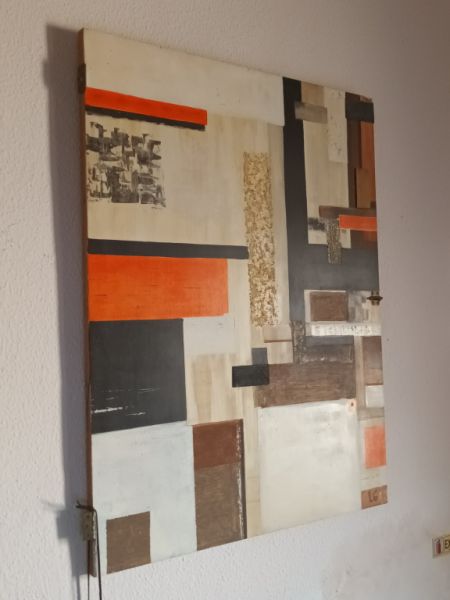 ACRYLIC PAINTING - Brown - Orange