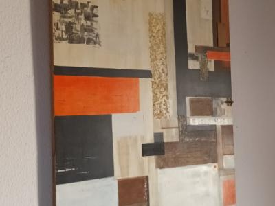 ACRYLIC PAINTING - Brown - Orange