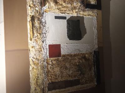 Imagen acrílica con materiales naturales