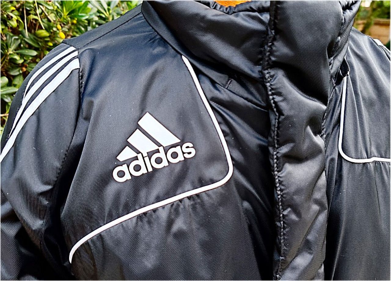 Chaqueta de invierno ADIDAS para hombre, resistente al agua y al viento, color negro, talla L