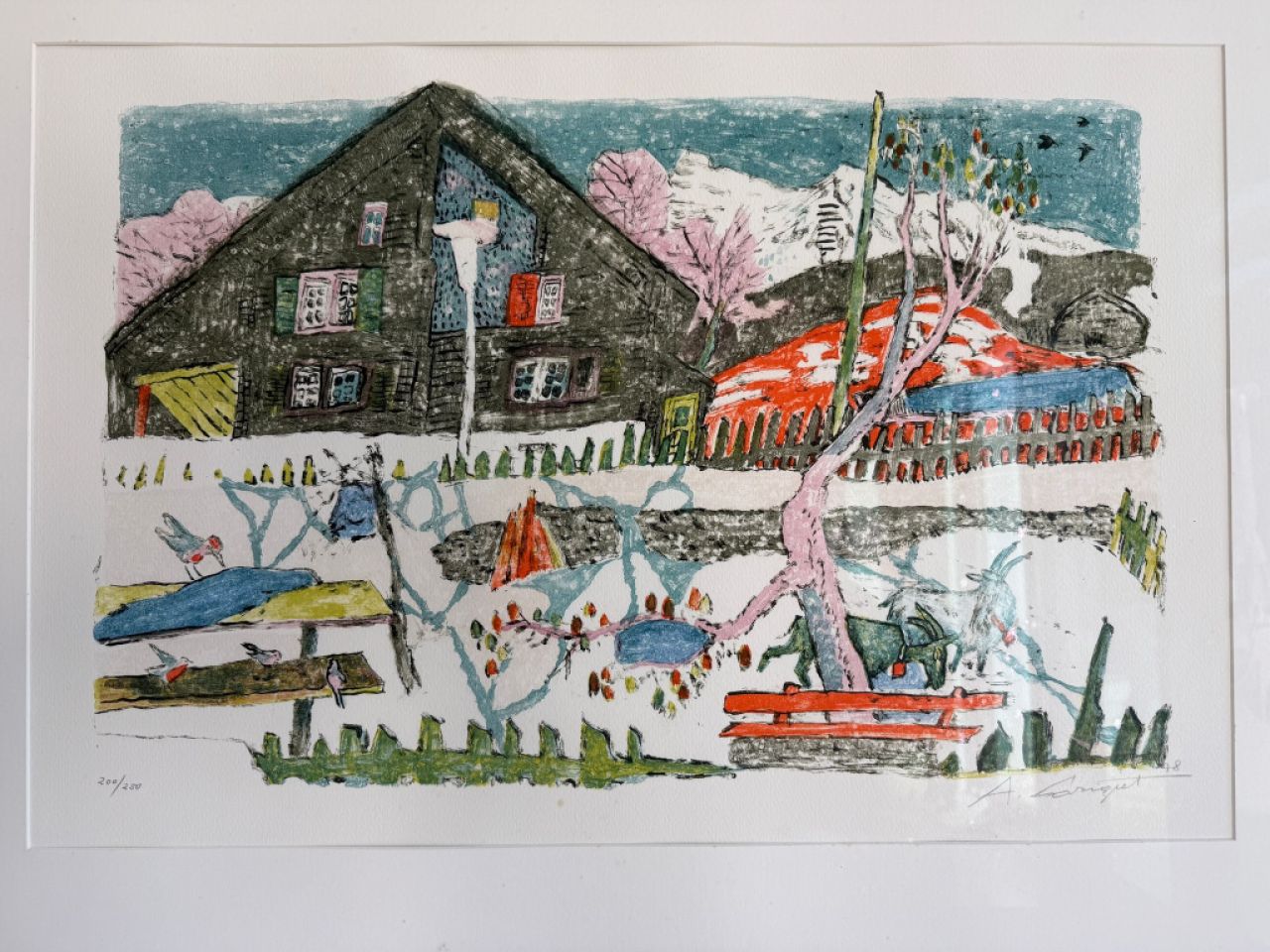 Alois Carigiet – gráfica original 1978, firmada y limitada (200/250) o una copia