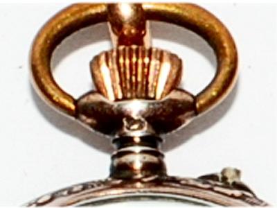 Alte Remontoir Damen Taschenuhr, Schweiz, Handaufzug, 8 Rubis, 800er Silber