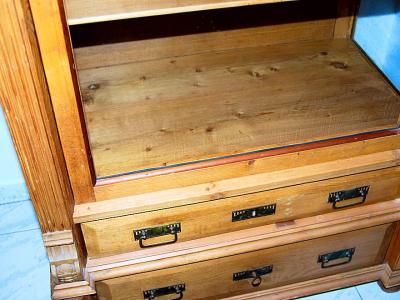 old farmer's display cabinet - spruce/larch