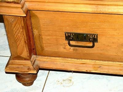 old farmer's display cabinet - spruce/larch