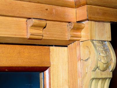 old farmer's display cabinet - spruce/larch