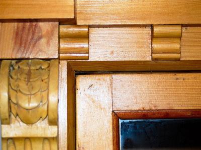 old farmer's display cabinet - spruce/larch