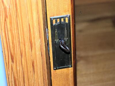 old farmer's display cabinet - spruce/larch
