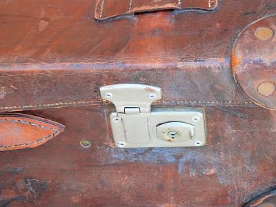 Maleta vieja Maleta de cuero genuino Maleta de viaje vintage