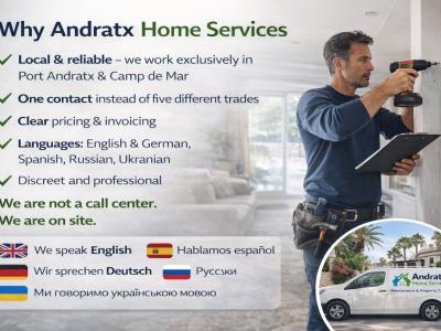 Andratx Home Services – Deine All-In-One Lösung für Zuhause in Port Andratx und Camp de Mar