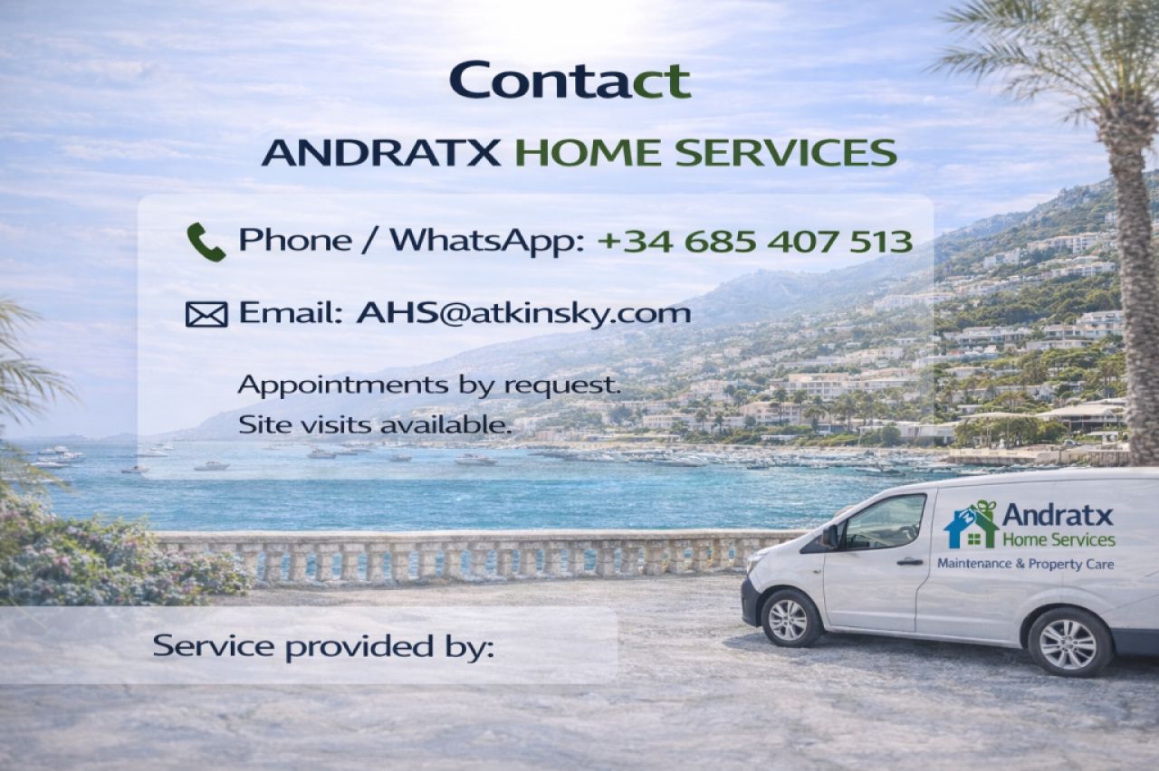 Andratx Home Services – Deine All-In-One Lösung für Zuhause in Port Andratx und Camp de Mar