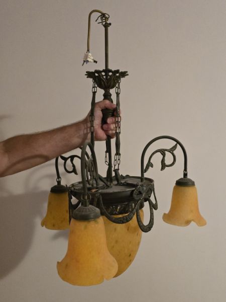 antike Lampe Jugendstil