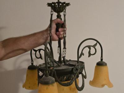 antike Lampe Jugendstil