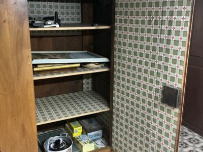 Armario antiguo de madera de cerezo – trabajo artesanal macizo, original, c. s. XIX – desmontable