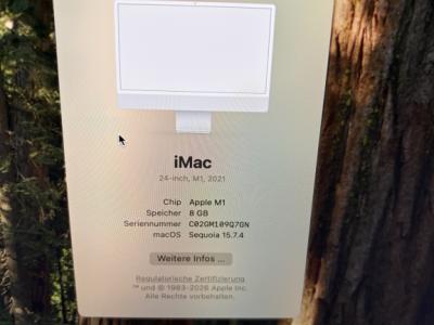 Apple iMac 24” (2021) – 8GB RAM, 256GB SSD – Excelente estado