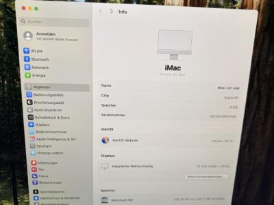 Apple iMac 24” (2021) – 8GB RAM, 256GB SSD – Excelente estado