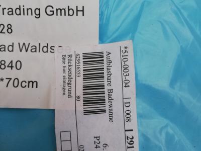 Aufblasbare Badewanne