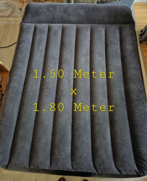 Cama de invitados inflable + manta calefactora para alfombra