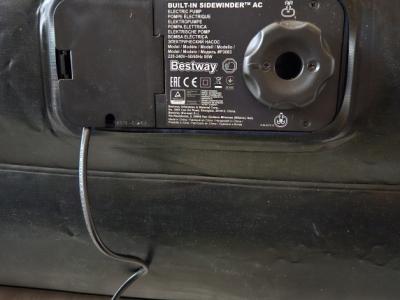 Cama de invitados inflable + manta calefactora para alfombra