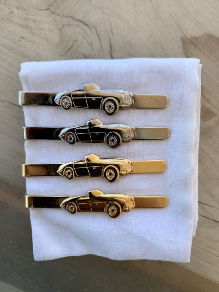 Austin-Healey Krawattennadeln vergoldet versilbert Oldtimer Classic Car Automobilia